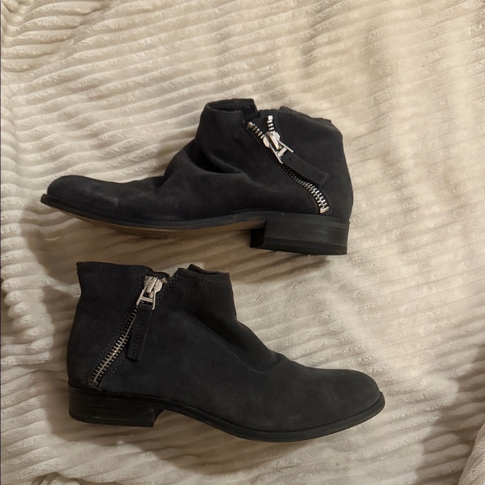 Dolce Vita Gray Ankle Boots with Zipper